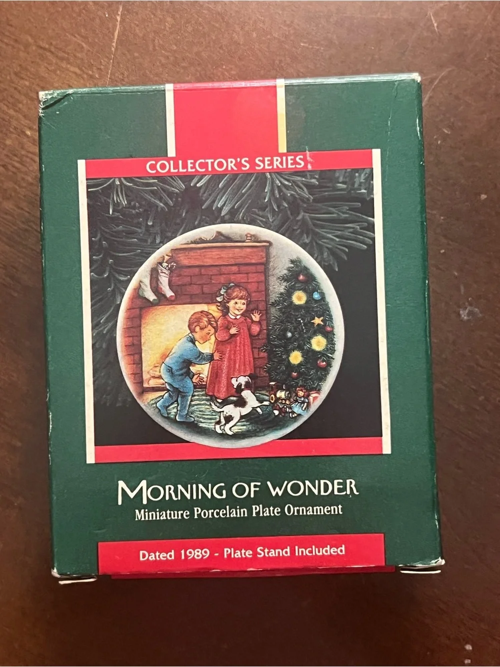 Hallmark Morning of Wonder Miniature Porcelain Plate Ornament 1989